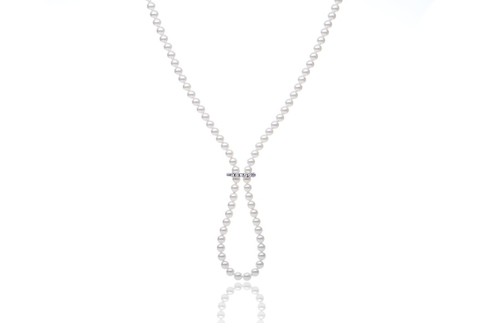 Pärlhalsband Luna Opera 6mm | Silvertree