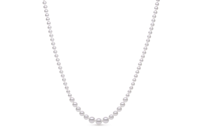 Pärlhalsband Simply Pearls Gradual 6-10mm ST_N0047 | Silvertree
