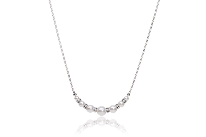 Pearl Necklace Milana Classic Link ST_N0054 | Silvertree
