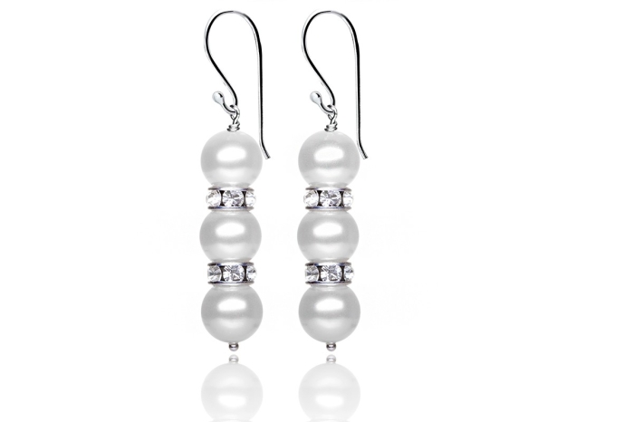 Pärlörhängen Milan Classic Sparkle ST_E0072 | Silvertree