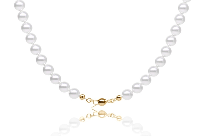 Pearl Necklace Milana Classic ST_N0072 | Wedding Jewellery |Silvertree
