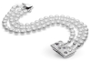 Pearl Bracelet 3-Row Radiant Navette ST_B0104 | Silvertree