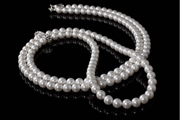 Pärlhalsband Luna Opera 6mm | Silvertree