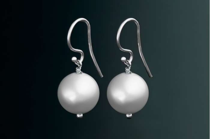 Pärlörhängen Simply Pearls 12mm ST_E0080 | Silvertree