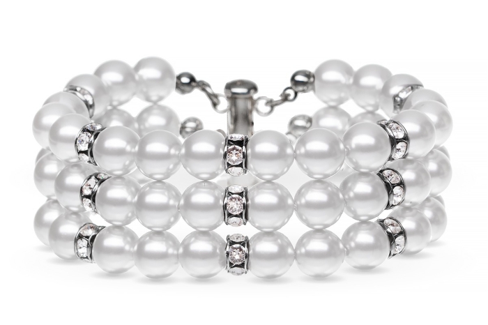 Pearl Bracelet Milana Classic 3-Row ST_B0023 | Silvertree
